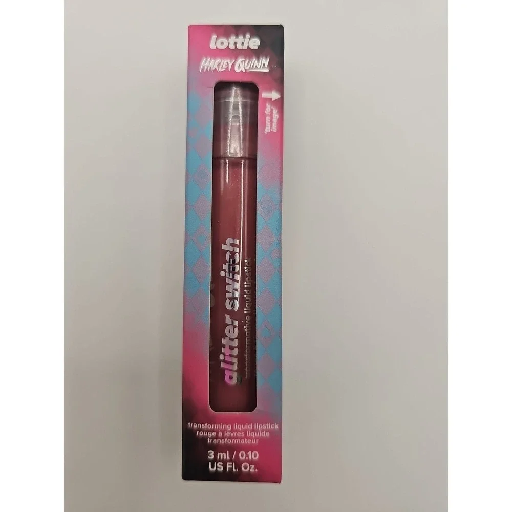 Lottie X Harley Quinn Transforming Lipstick Matte‎ To Glitter #LHQ024 Wanted 107